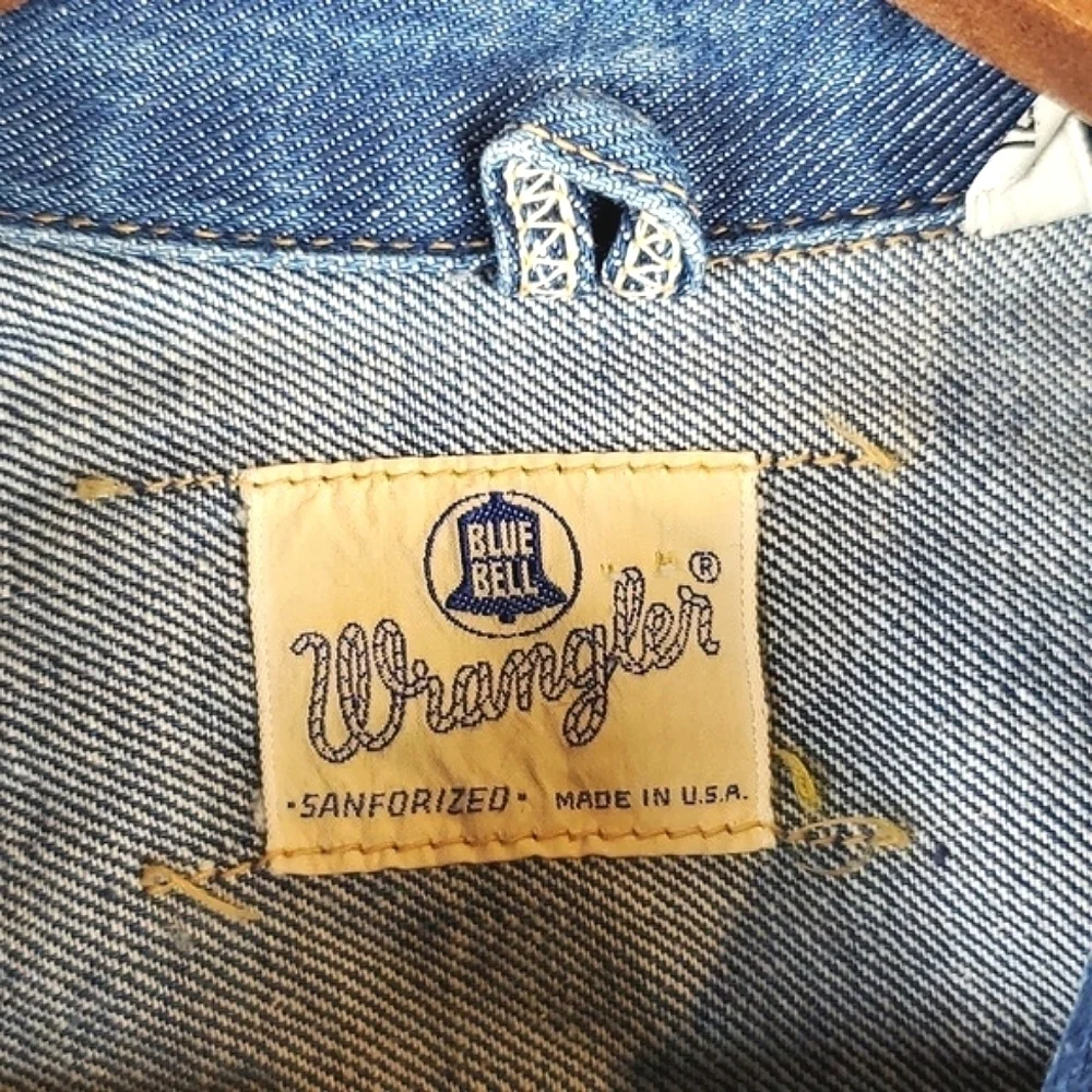 Vintage 50s Wrangler Blue‎ Bell Sanforized Denim Jacket Collectible